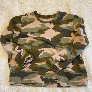 Camo terry sweatshirt